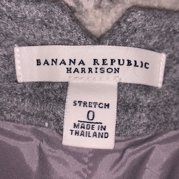 Banana Republic Grey Harrison Dress Pants Sz 0 - Picture 6 of 8